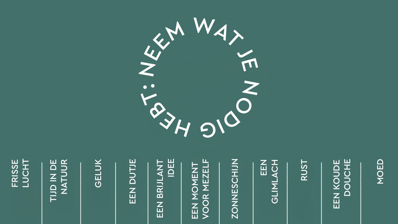 Visuele weergave van affirmaties: Neem wat je nodig hebt.